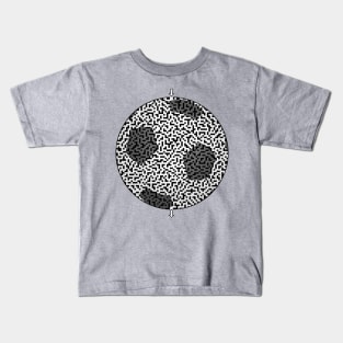 Soccer Ball Shaped Maze & Labyrinth Kids T-Shirt